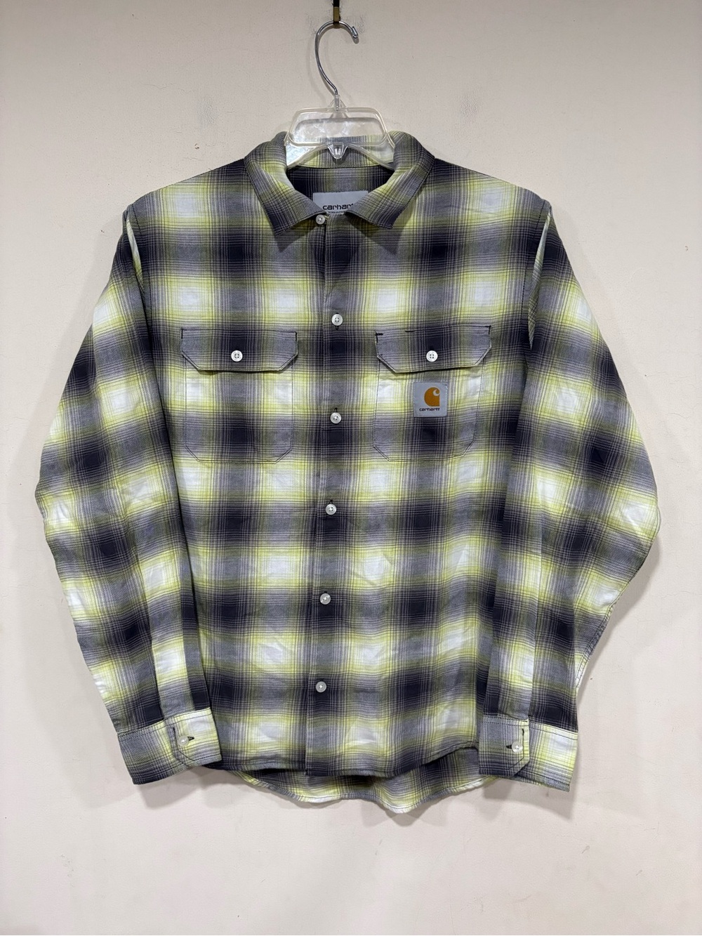 Carhartt Wip Work Wear Blanchard Checkered Flannel Long Sleeve Size Small